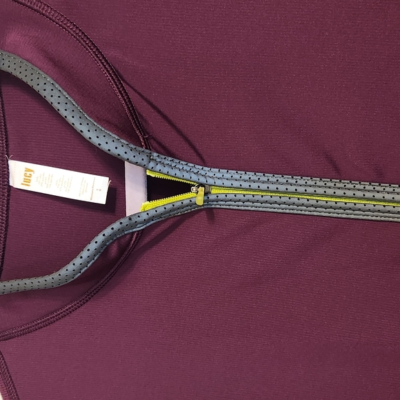 LUCY DARK PURPLE ZIP-UP JACKET SIZE L - Picture 4 of 6